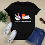Peace Love Deliver Fedex 3 T Shirt