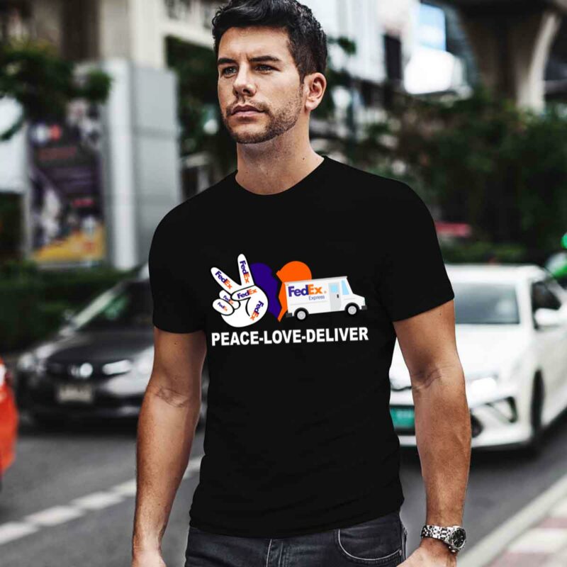 Peace Love Deliver Fedex 4 T Shirt