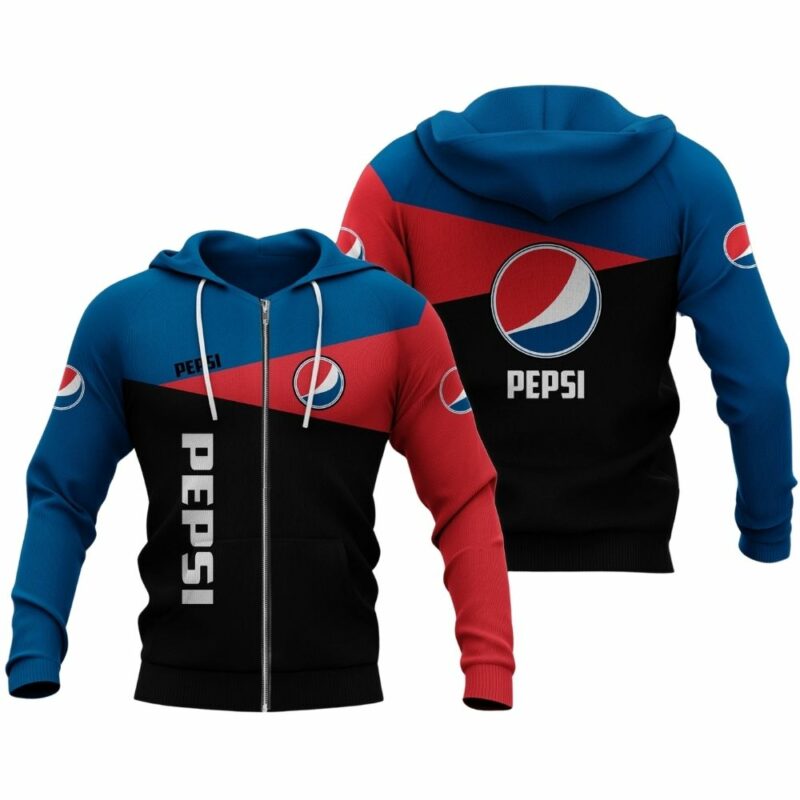 Pepsi In My Heart Blue Red And Black All Over Print Hoodie