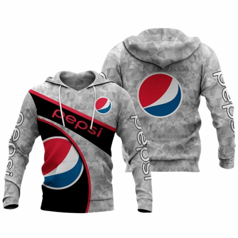 Pepsi Logo In My Heart Camo All Over Print Hoodie