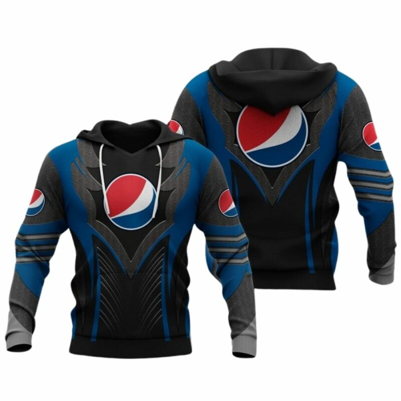 Pepsi My Love Blue And Black All Over Print Hoodie