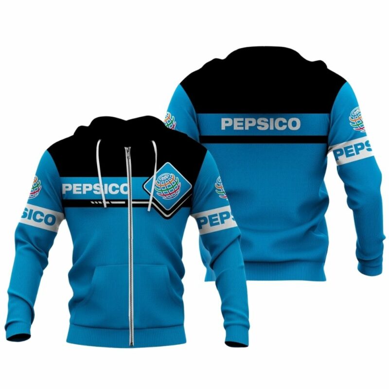 Pepsico In My Heart Blue And Black All Over Print Hoodie
