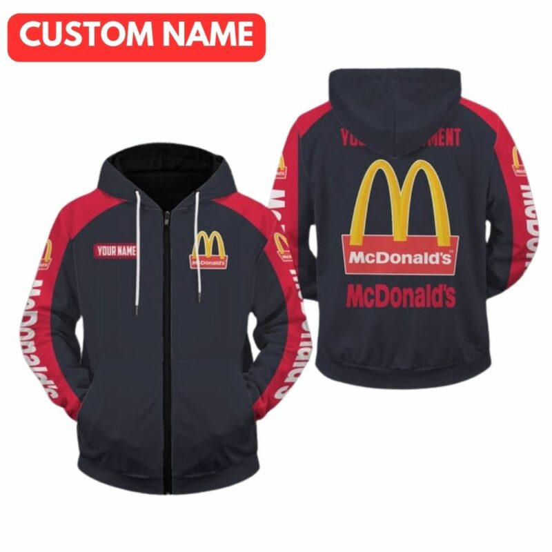 Personalized And Department McDonalds All Over Print Hoodie