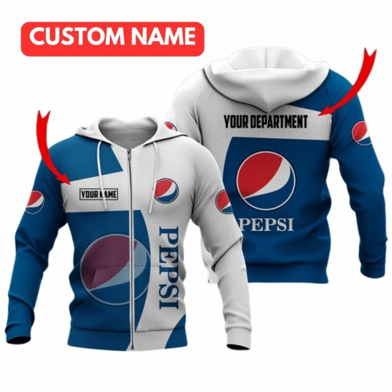 Personalized And Department My Heart Logo Pepsi All Over Print Hoodie