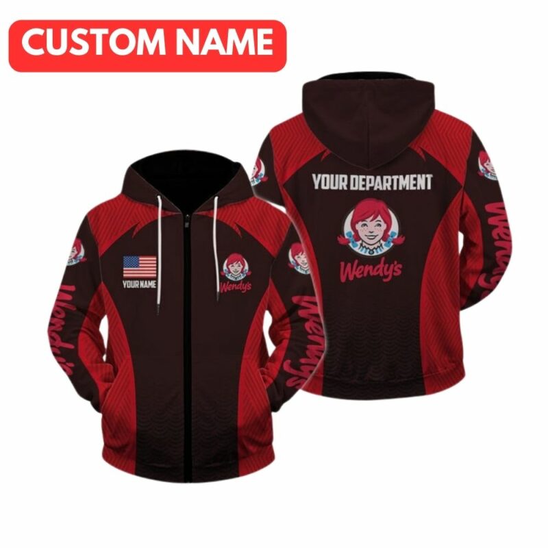 Personalized And Department Wendys In My Heart All Over Print Hoodie