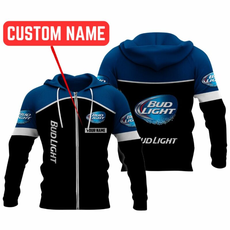 Personalized Bud Light Logo In My Heart All Over Print Hoodie