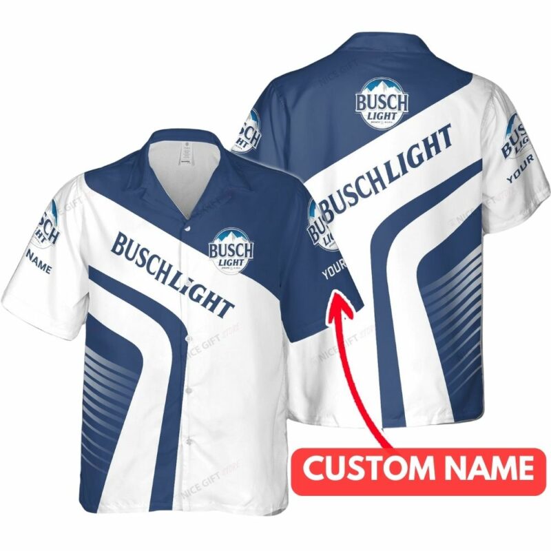 Personalized Busch Light In My Heart Funny Hawaiian Shirt