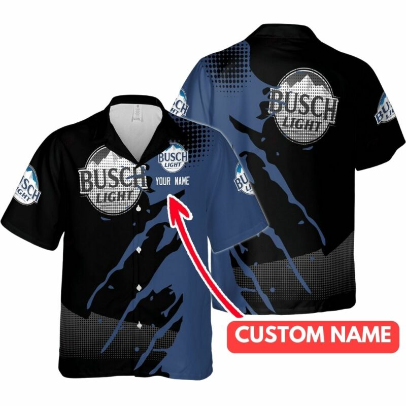 Personalized Busch Light Scratch Hawaiian Shirt