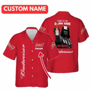 Personalized Come To The Dark Side We Have Budweiser Hawaiian Shirt
