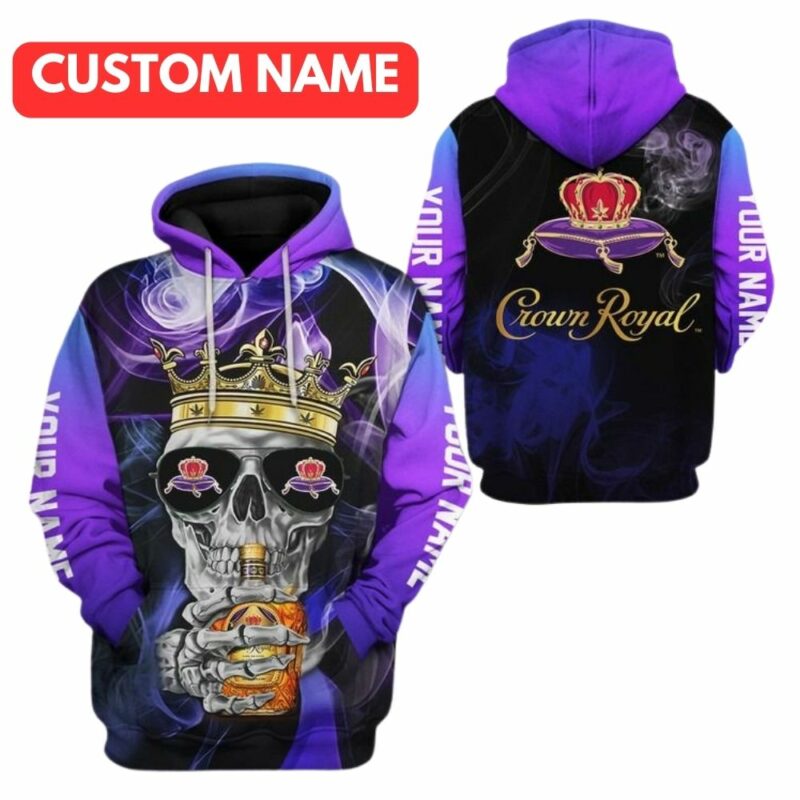 Personalized Crown Royal King All Over Print Hoodie