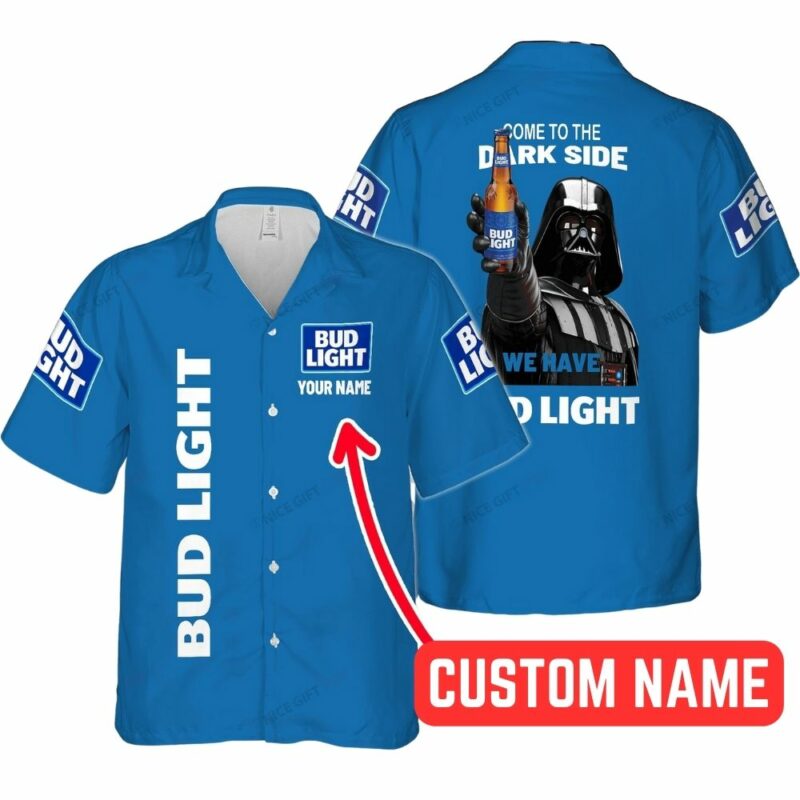 Personalized Darth Vader Come To The Dark Side We Have Bud Light Hawaiian Shirt