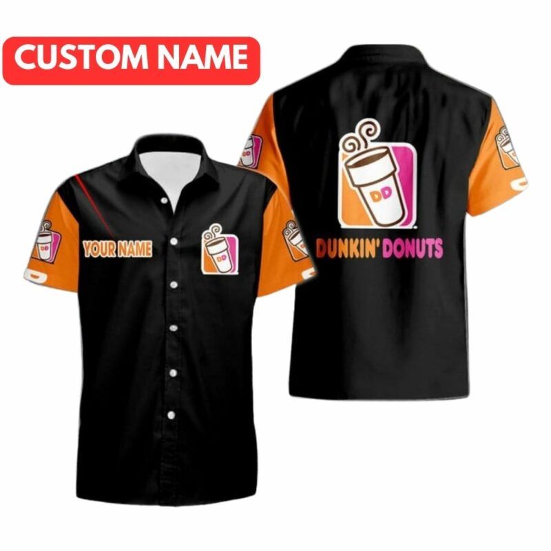 Personalized Dunkin Donuts In My Heart Hawaiian Shirt