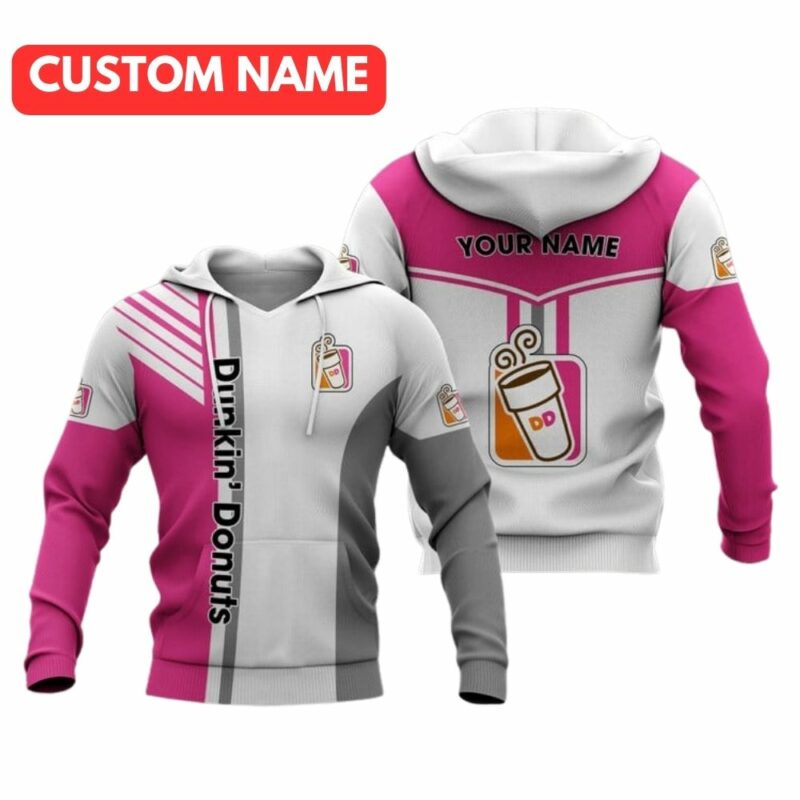 Personalized Dunkin Donuts Logo In My Heart All Over Print Hoodie All Over Print Hoodie