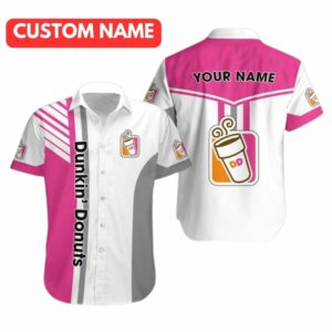Personalized Dunkin' Donuts Logo In My Heart Hawaiian Shirt