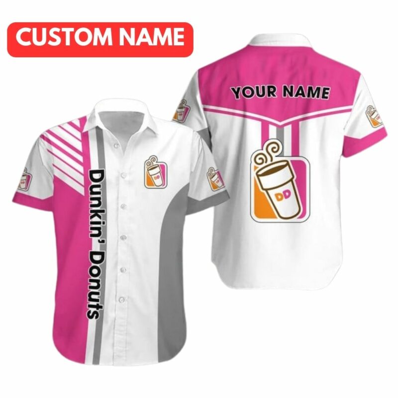 Personalized Dunkin Donuts Logo In My Heart Hawaiian Shirt