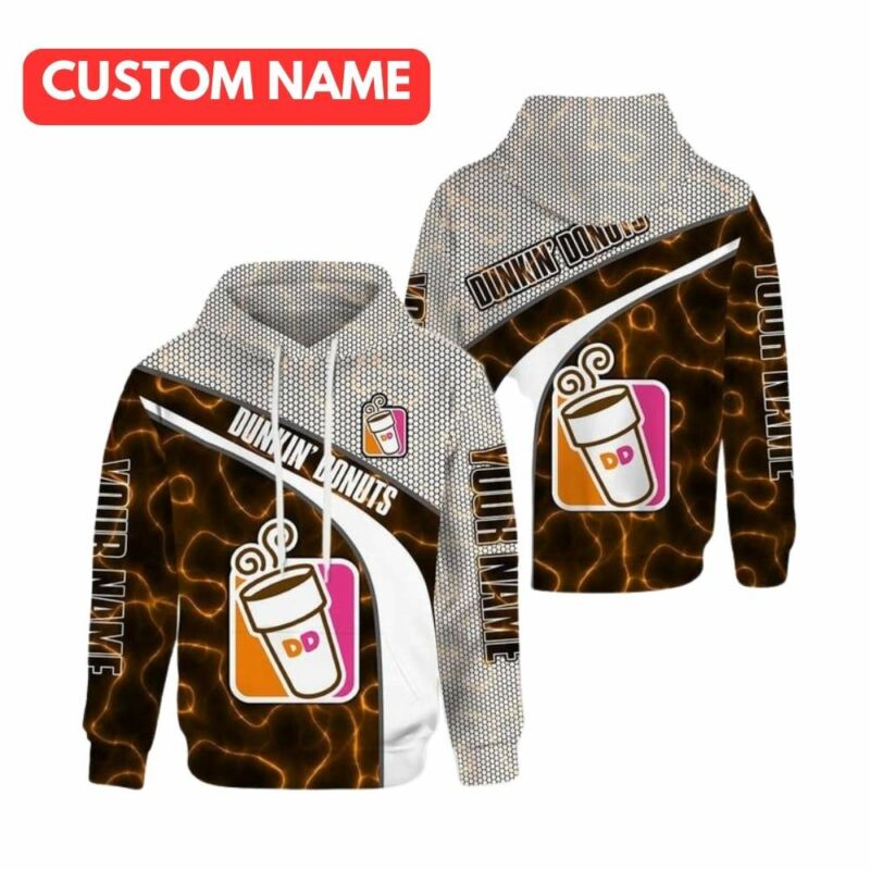Personalized Dunkin Donuts Thunder Light All Over Print Hoodie All Over Print Hoodie