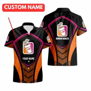 Personalized Dunkin' Donuts Uniform Hawaiian Shirt