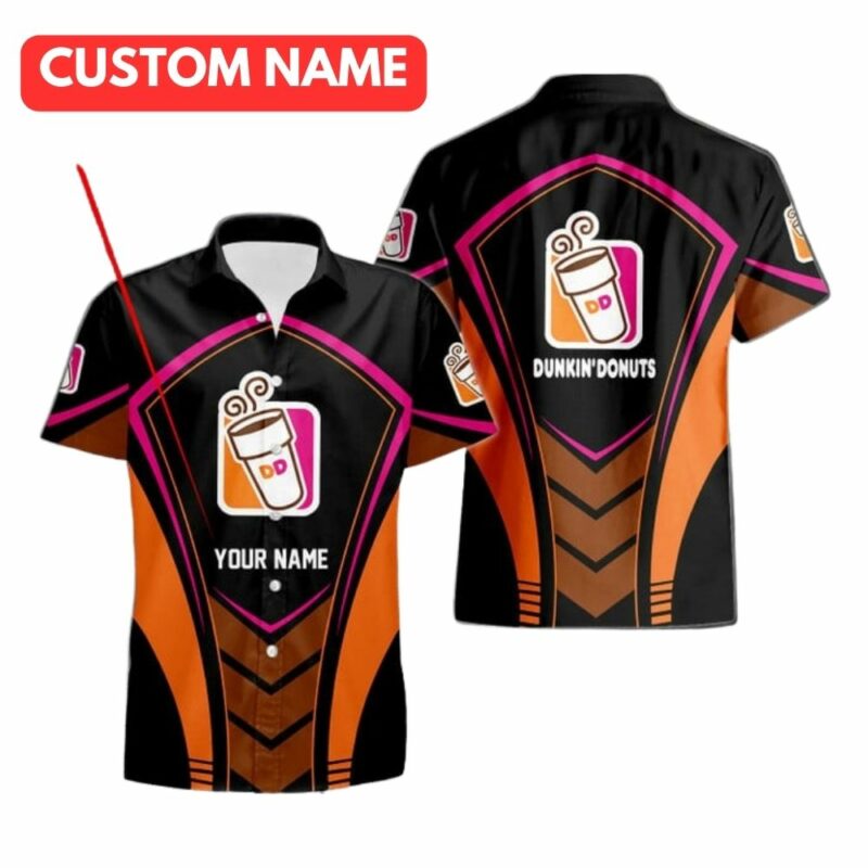 Personalized Dunkin Donuts Uniform Hawaiian Shirt