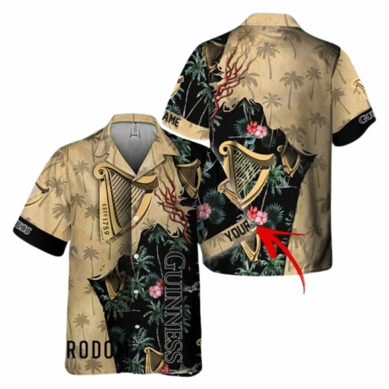 Personalized Guinness Beer God Hawaiian Shirt