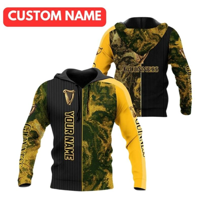 Personalized Guinness Galaxy Mosaic All Over Print Hoodie 2