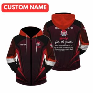 Personalized I Have Worked For Wendy's All Over Print Hoodie