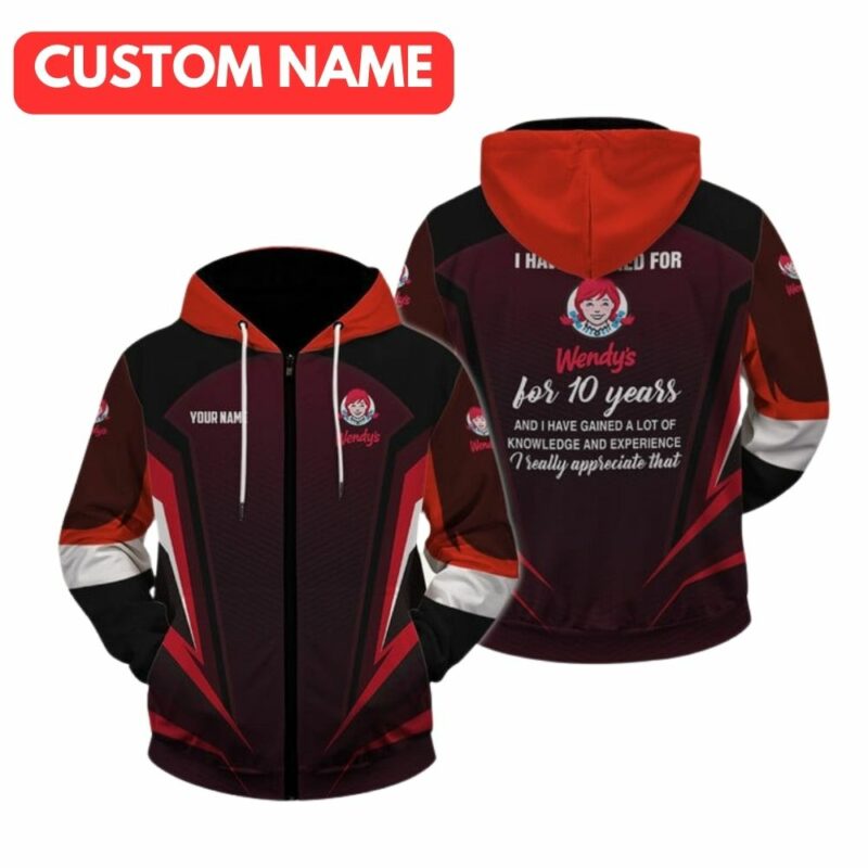 Personalized I Have Worked For Wendys All Over Print Hoodie