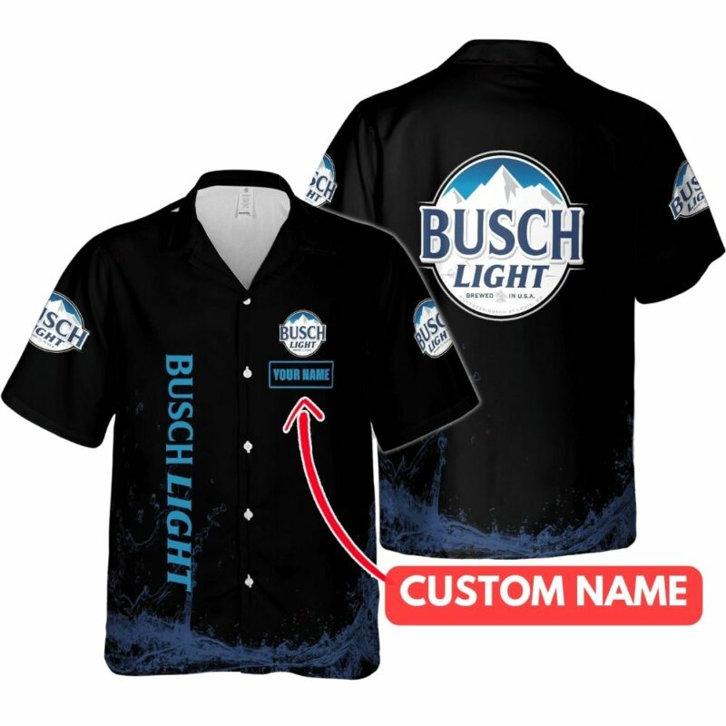 Personalized Logo Busch Light In My Heart Hawaiian Shirt