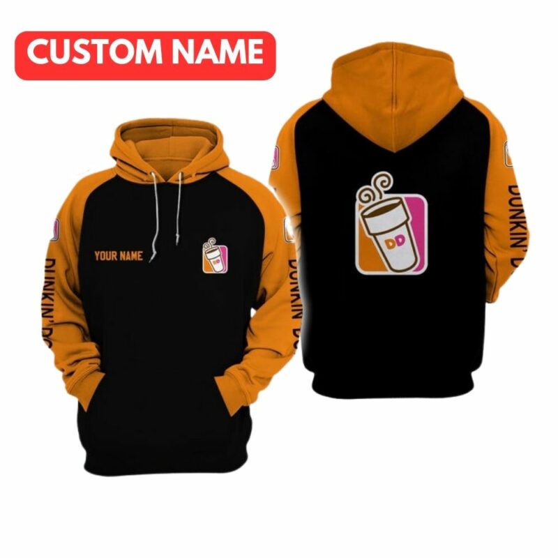 Personalized Logo Dunkin Donuts All Over Print Hoodie All Over Print Hoodie