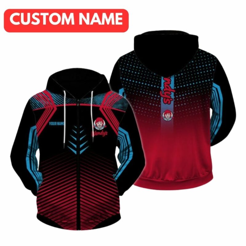 Personalized Logo Wendys In My Heart All Over Print Hoodie