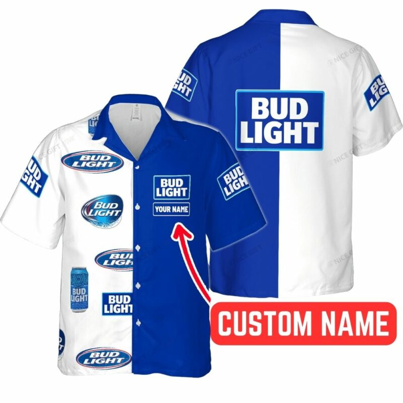 Personalized Many Logo Bud Light Hawaiian Shirt