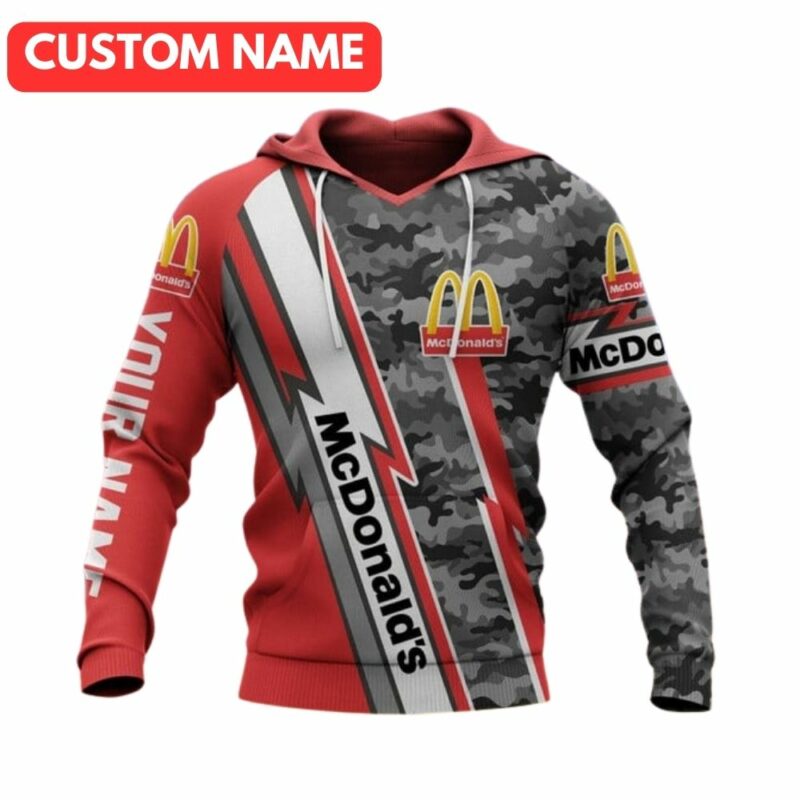 Personalized McDonalds Camouflage All Over Print Hoodie