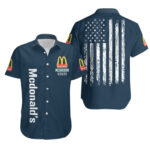 Personalized McDonalds Flag American Hawaiian Shirt.