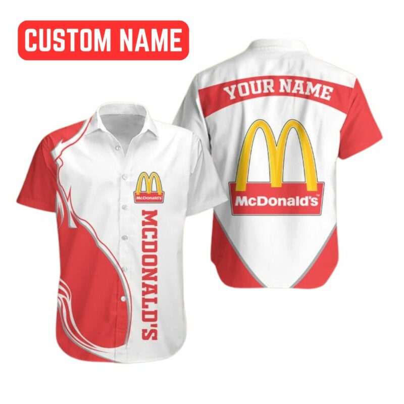 Personalized McDonalds In My Heart Fire Hawaiian Shirt