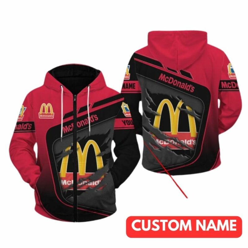 Personalized McDonalds In My Heart Scratch All Over Print Hoodie