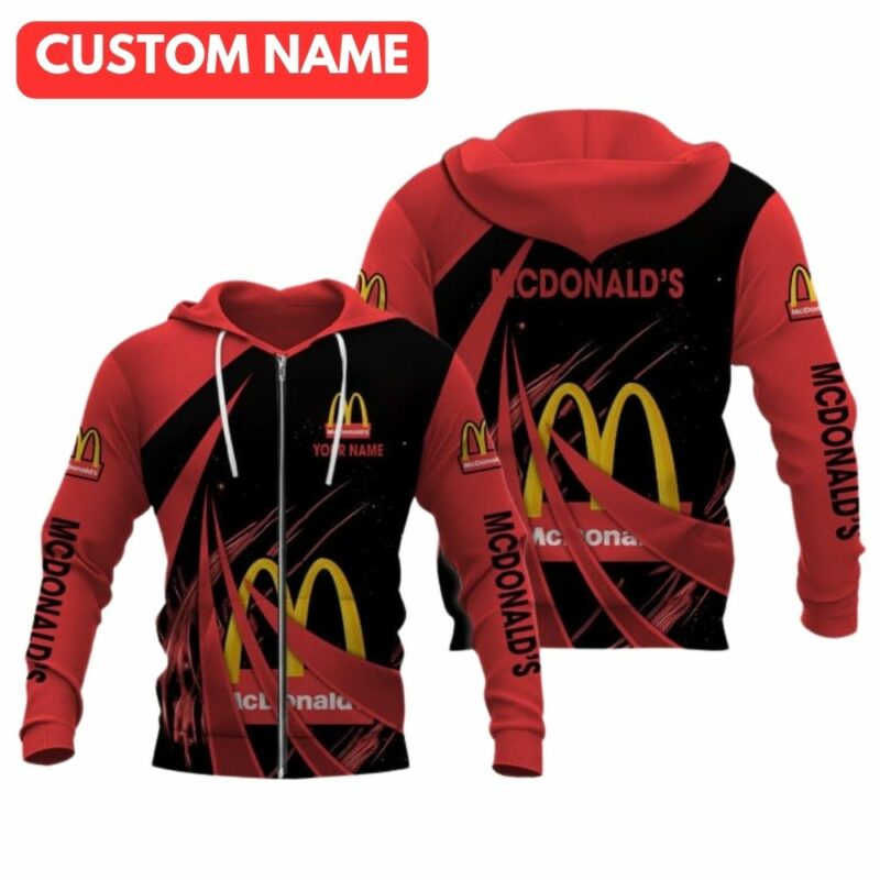 Personalized McDonalds Logo All Over Print Hoodie