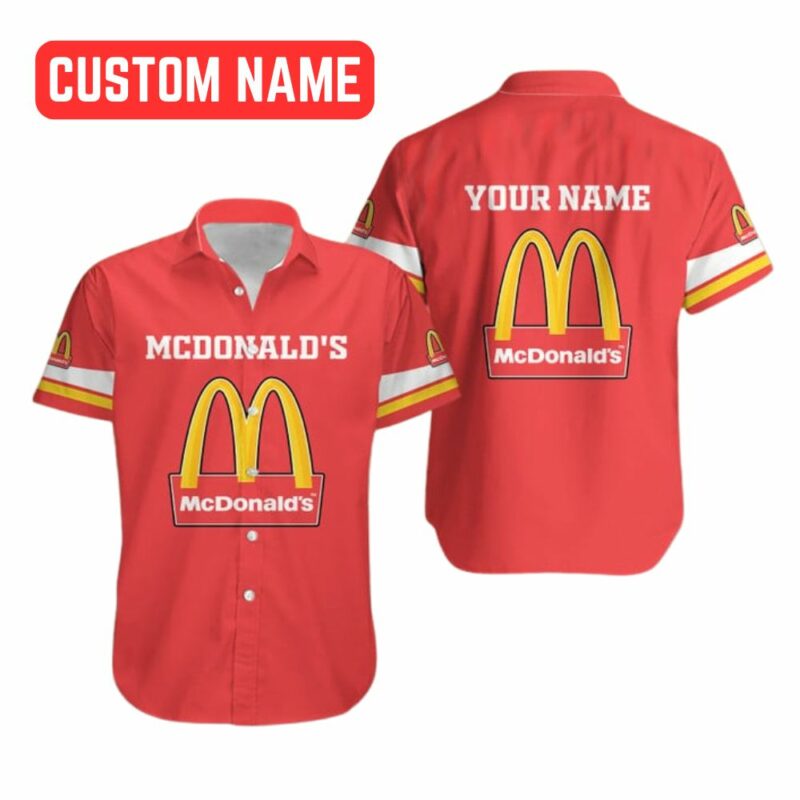 Personalized McDonalds Red Hawaiian Shirt