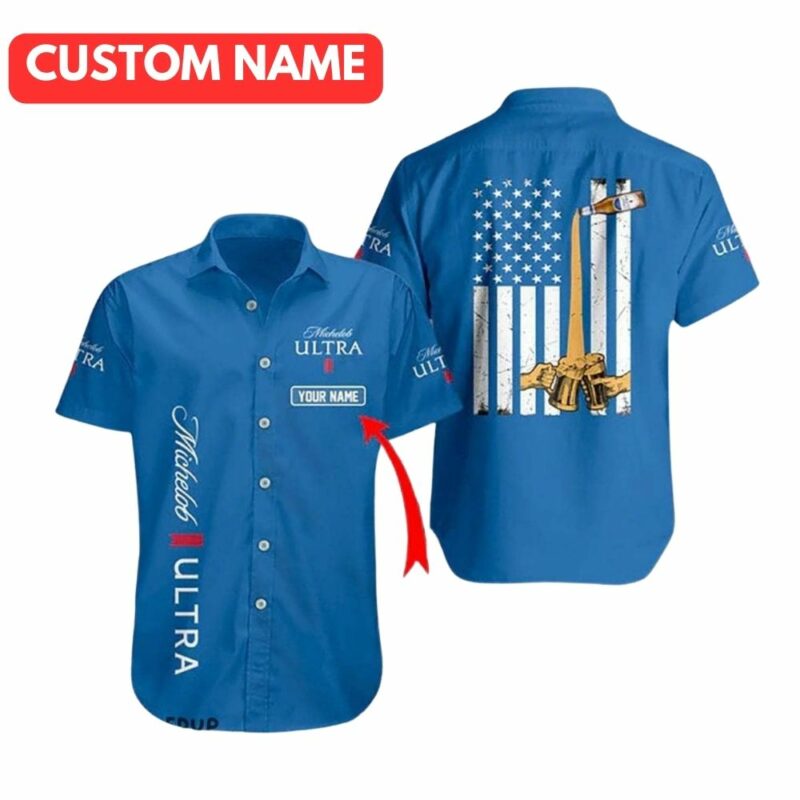 Personalized Michelob Ultra Beer Hawaiian Shirt