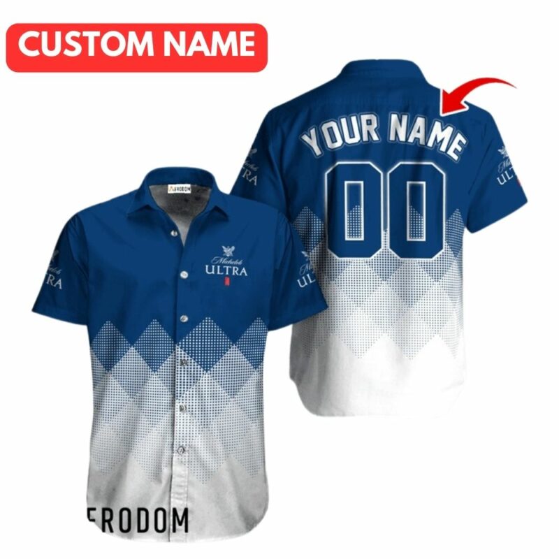 Personalized Michelob Ultra Logo In My Heart Hawaiian Shirt
