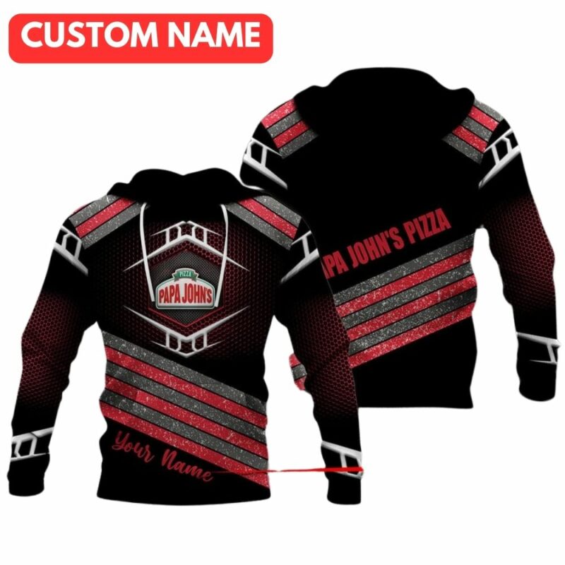 Personalized My Love Papa Johns Pizza Logo Funny All Over Print Hoodie