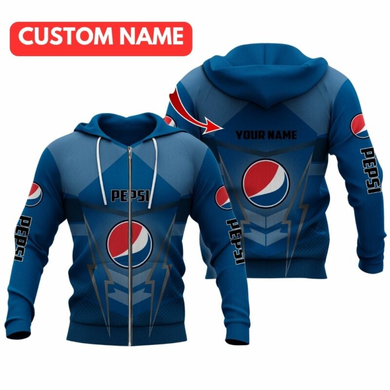 Personalized My Love Pepsi Blue All Over Print Hoodie