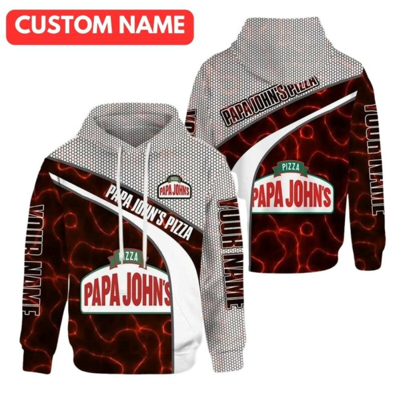 Personalized Papa Johns Pizza My Heart Thunder Funny All Over Print Hoodie