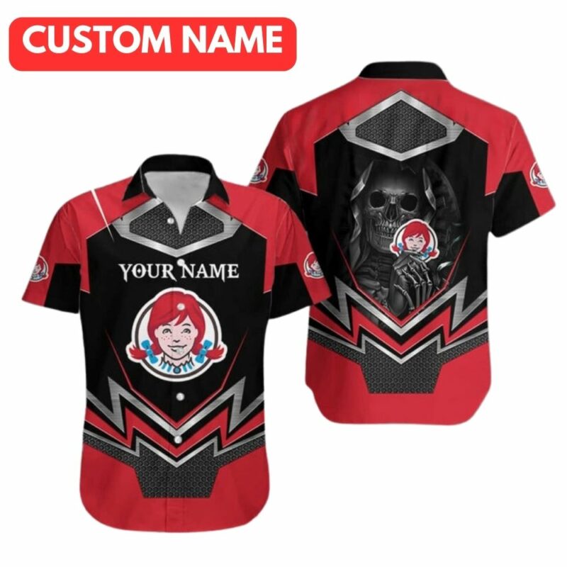 Personalized Skull Death Hold Log Wendys Hawaiian Shirt