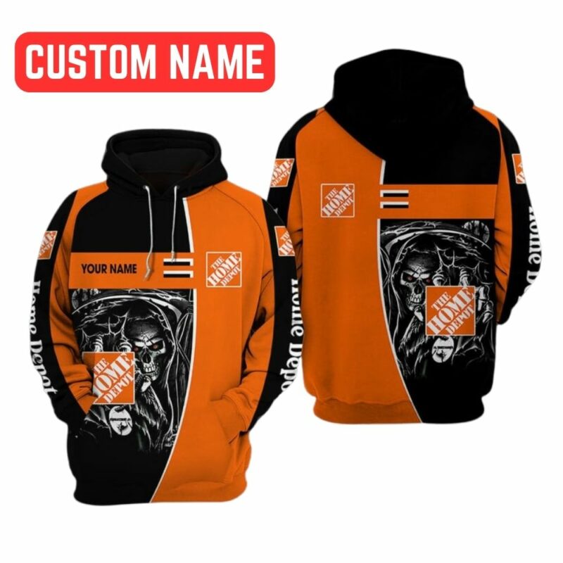 Personalized Skull Death Hold Logo The Home Depot All Over Print Hoodie