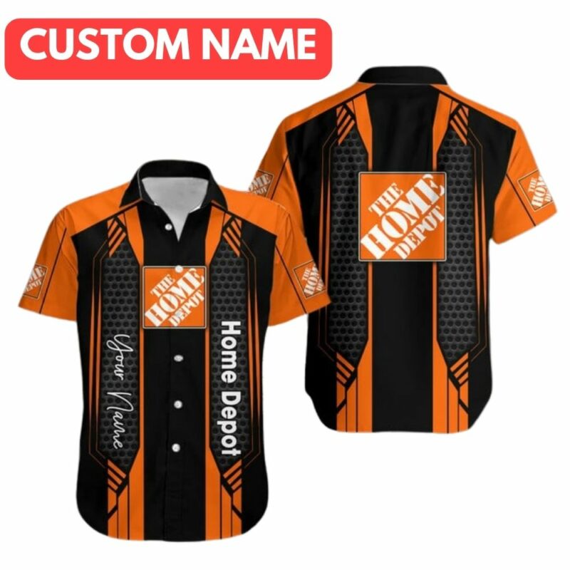 Personalized The Home Depot In My Heart Logo Funny Hawaiian Shirt