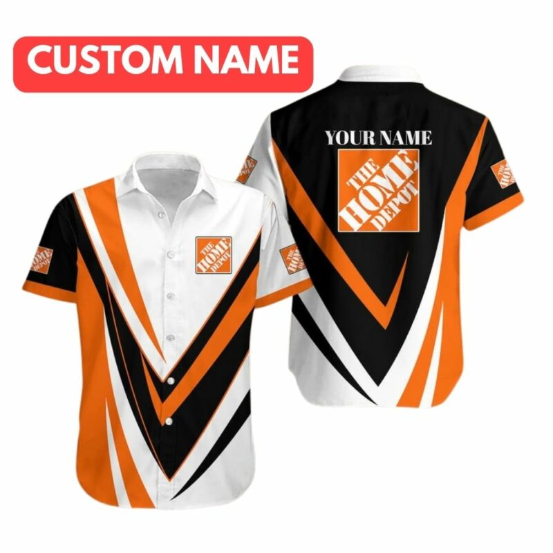 Personalized The Home Depot Logo In My Heart Hawaiian Shirt