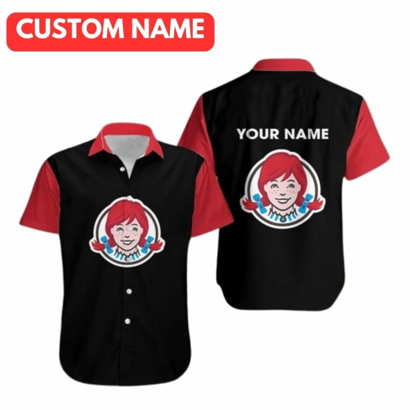 Personalized Wendys Black And Red Hawaiian Shirt
