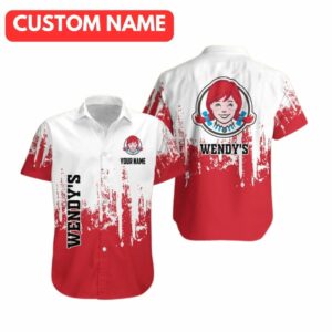 Personalized Wendy's Scratch Hawaiian Shirt