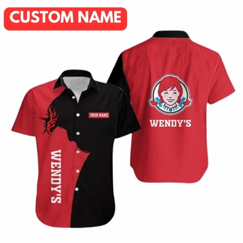 Personalized Wendys With Jesus Hawaiian Shirt