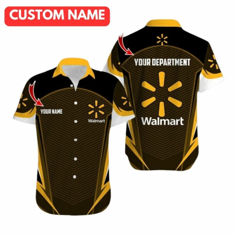 Personalized and department logo walmart in my heart hawaiian shirt 1