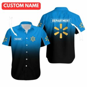 Personalized And Department Walmart Logo In My Heart Hawaiian Shirt